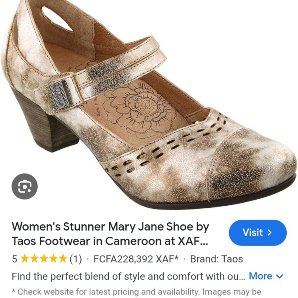 Taos curvy Stunner shoes.